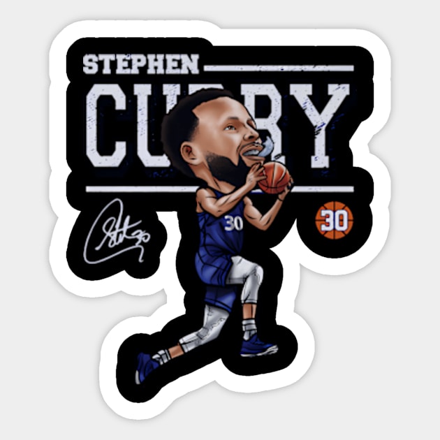 Steph Curry en State Coon Sticker by Sink-Lux